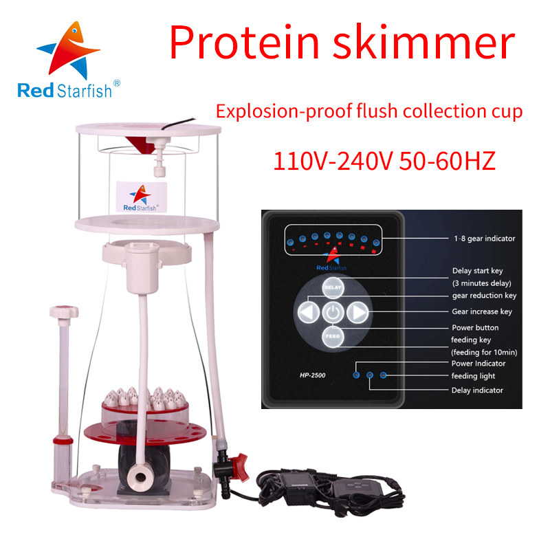 Marine Aquarium Overflow - 110-240V Red Starfish Aquarium Internal Protein