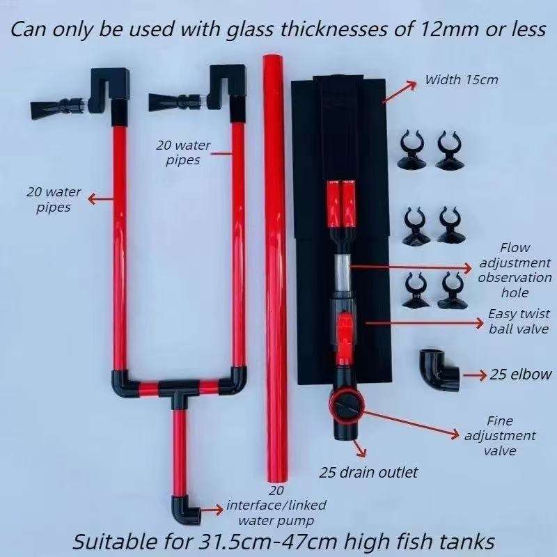 Siphon Aquarium Filter Double  - Marine Aquarium Overflow ulasan dan harga