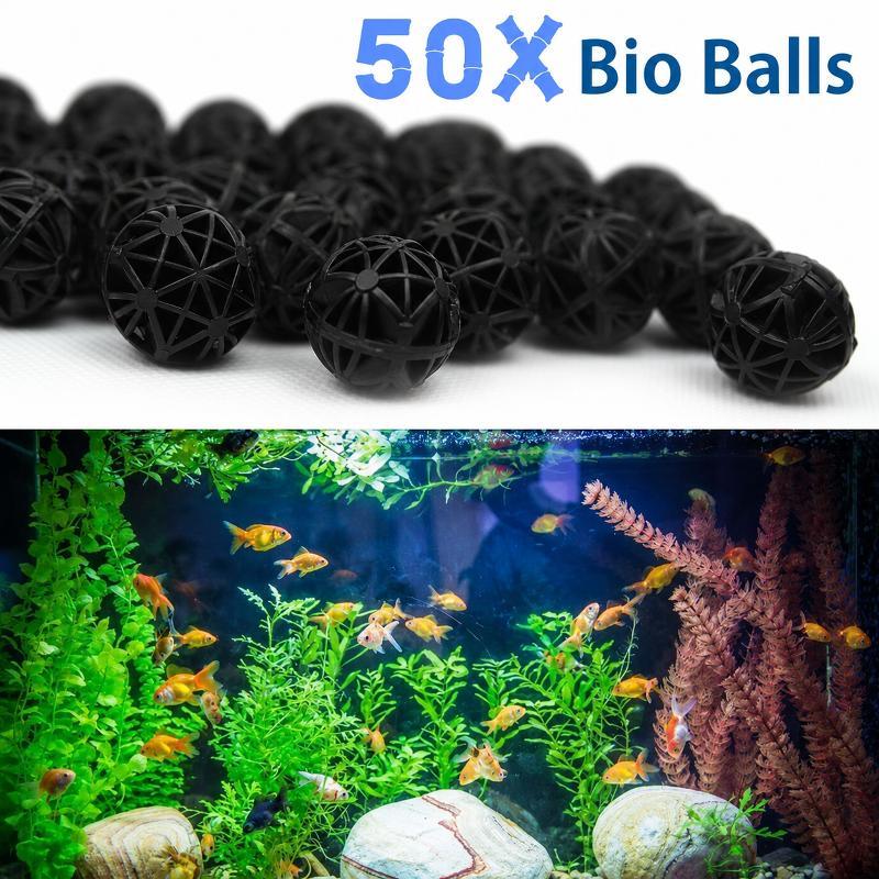 50Pcs 16mm Aquarium Bio Filter - Aquarium Marine Tank ulasan dan harga