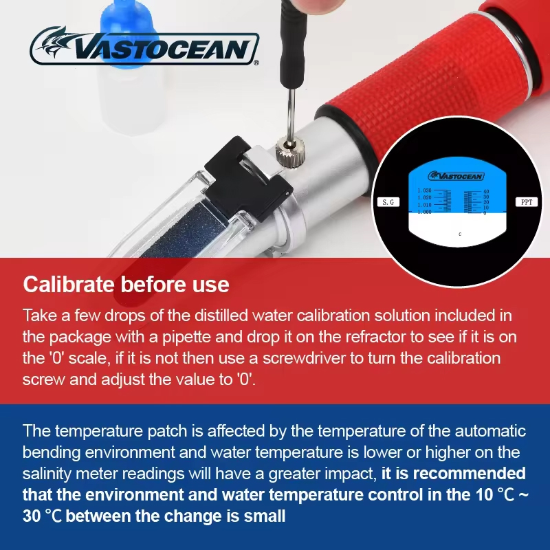 Vastocean Saltwater Refractome - Marine Aquarium Hydrometer ulasan dan harga