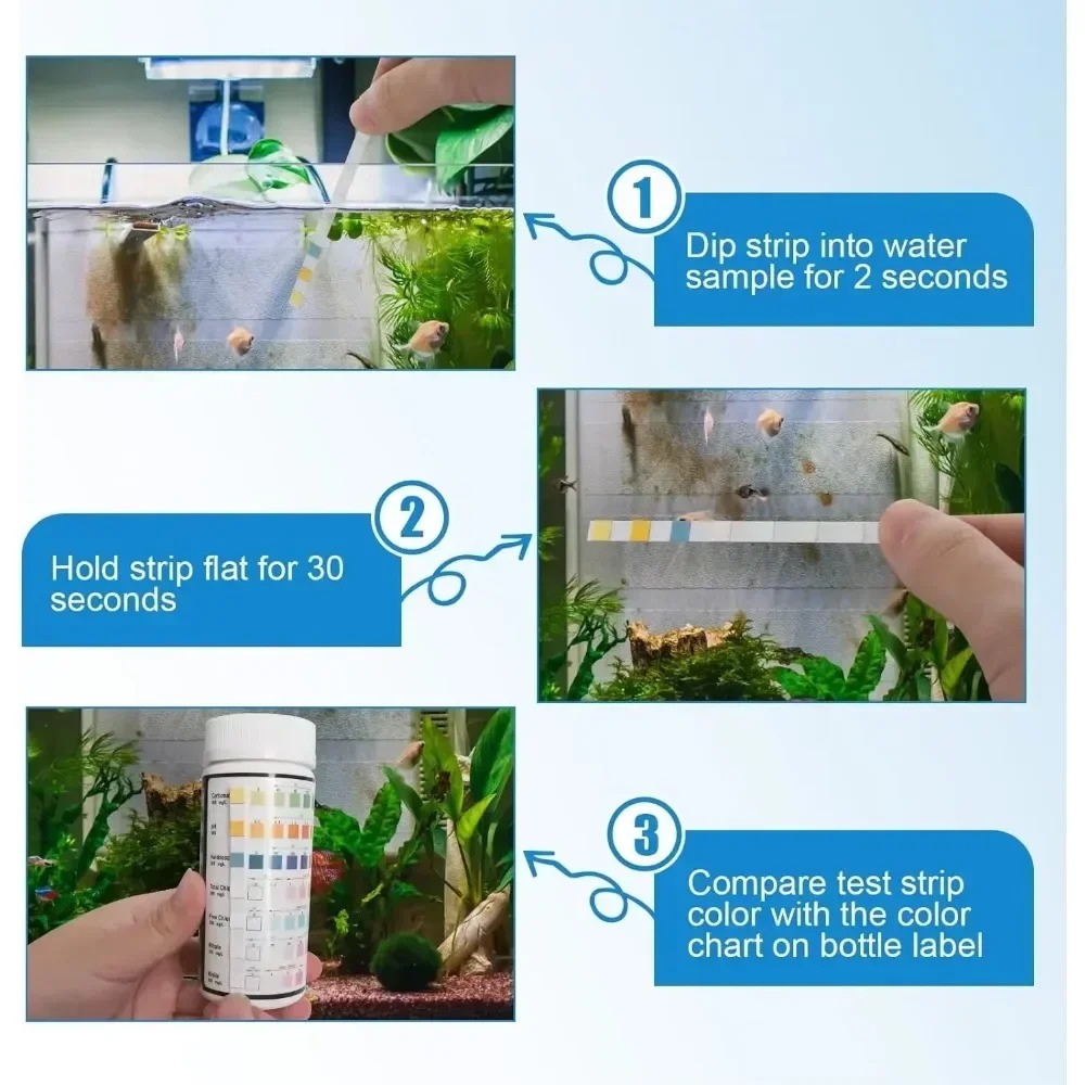Aquarium Test Strip  PH Qualit - Marine Aquarium Water Test Kit ulasan dan harga
