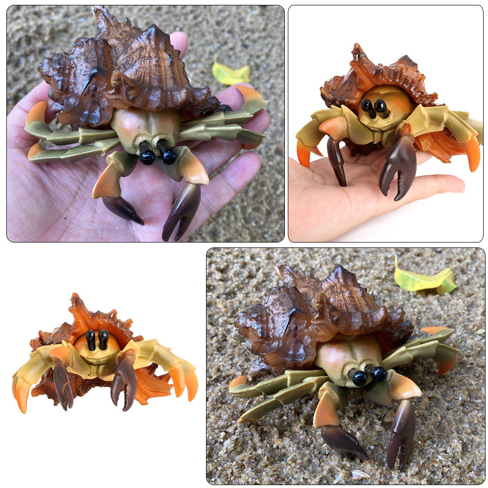Realistic Plastic Hermit Crab  - Marine Aquarium Hermit Crab ulasan dan harga
