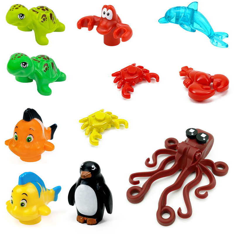 Marine Life Animal MOC Buildin - Marine Aquarium Hermit Crab ulasan dan harga