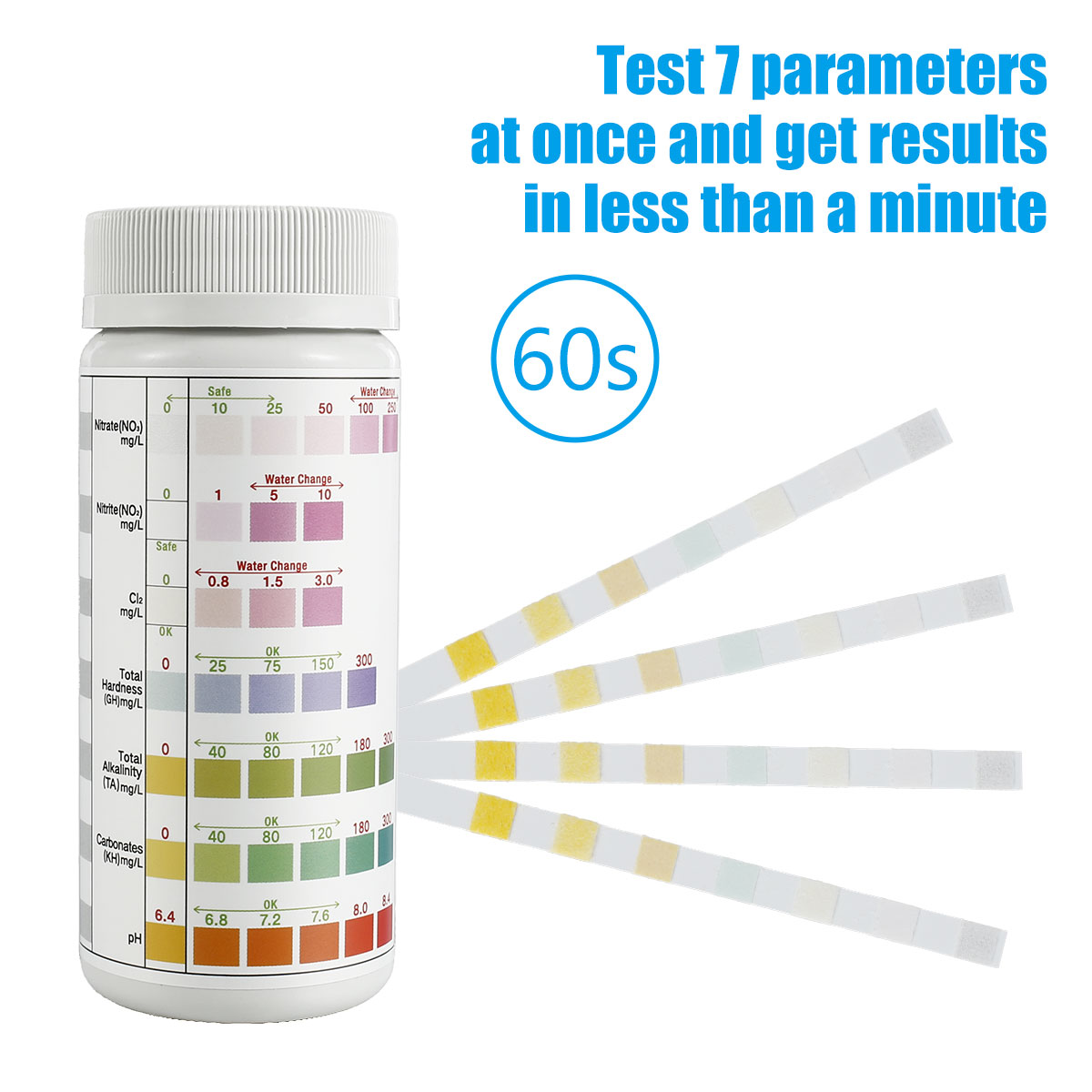 100/200Pcs Aquarium Test Strip - Marine Aquarium Water Test Kit ulasan dan harga